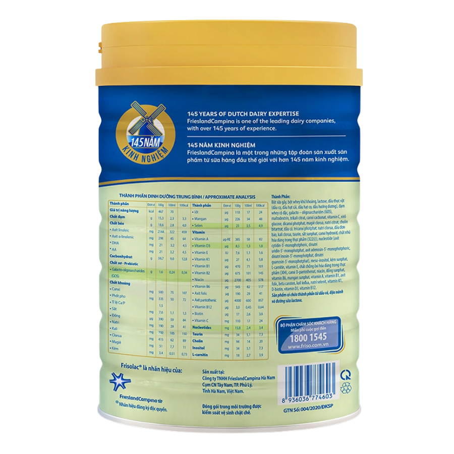 SB Frissolac gold 2 HT 850g 1