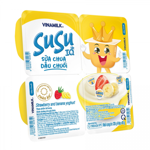 Sữa chua VNM Susu dâu chuối 80g